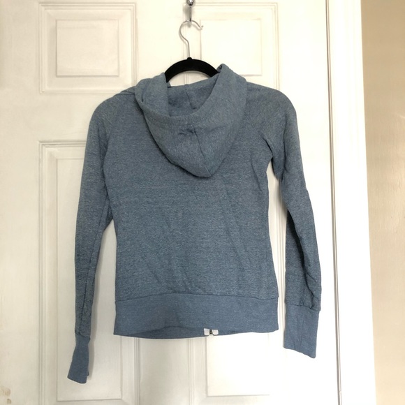 Garage heather blue zip up hoody - Picture 3 of 3